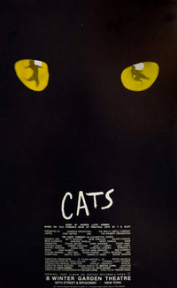 1981 American Theatre (Broadway) Window Card, Cats